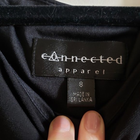 Connected Apparel Black slimming Dress - Picture 3 of 3